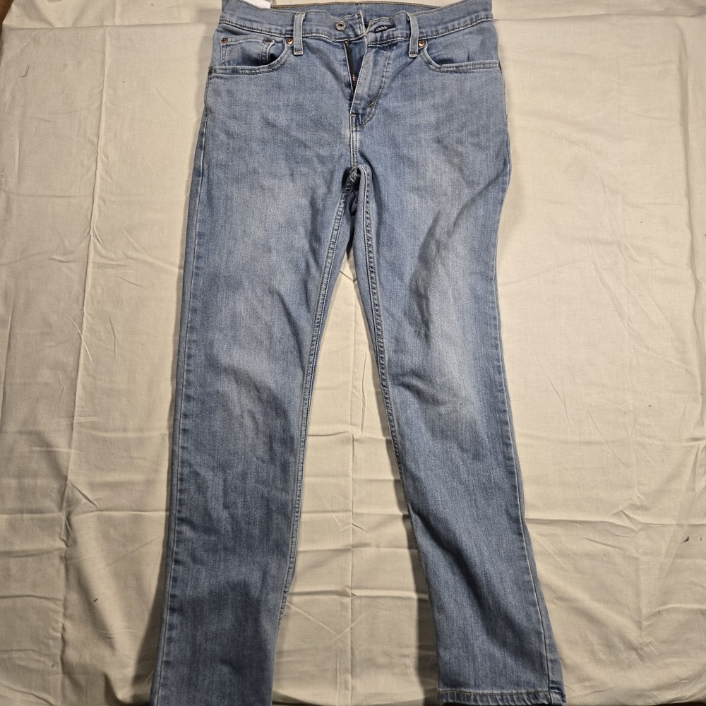 Levi's 502 Taper Fit Jeans Mens 30 x 32 (30" Inseam) Light Wash Slim Stretch